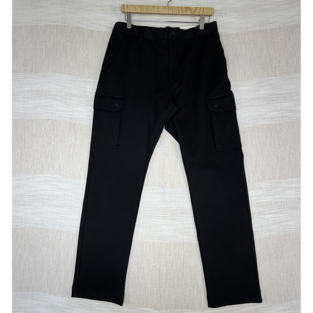 New H&M Black Slim Fit Men's Cargo Pants Sz Medium M Utility NWT